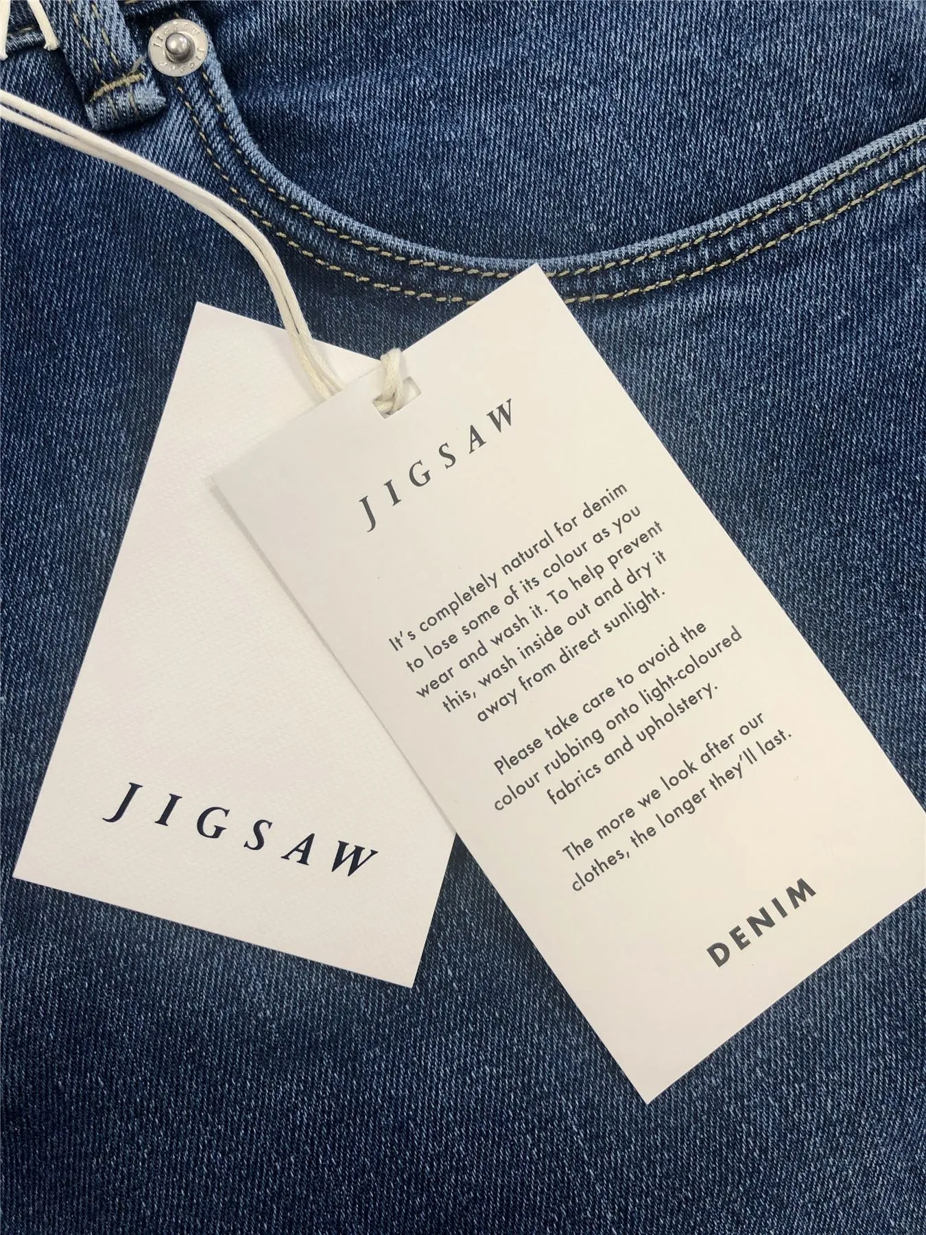 Jigsaw Hampton Blue Jeans Slim Leg Perfect Fit