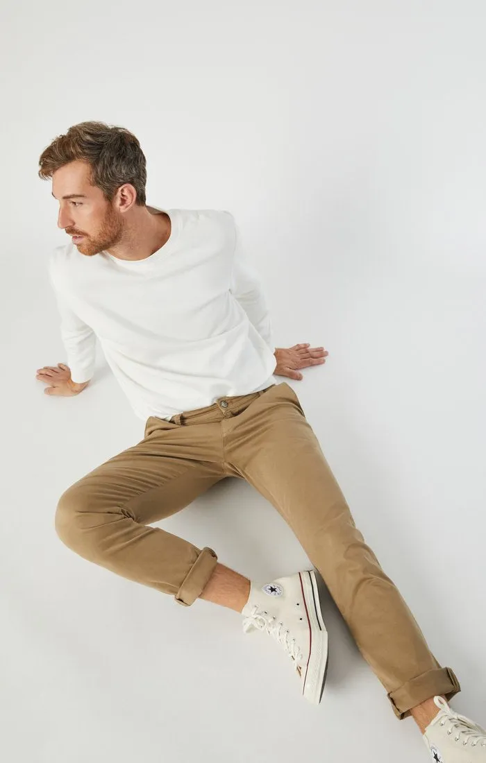 JOHNNY BRITISH KHAKI TWILL PANTS