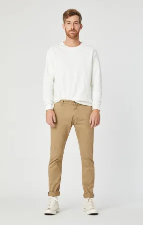 JOHNNY BRITISH KHAKI TWILL PANTS