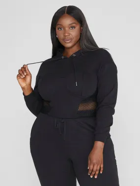 Katina Side Mesh Hoodie