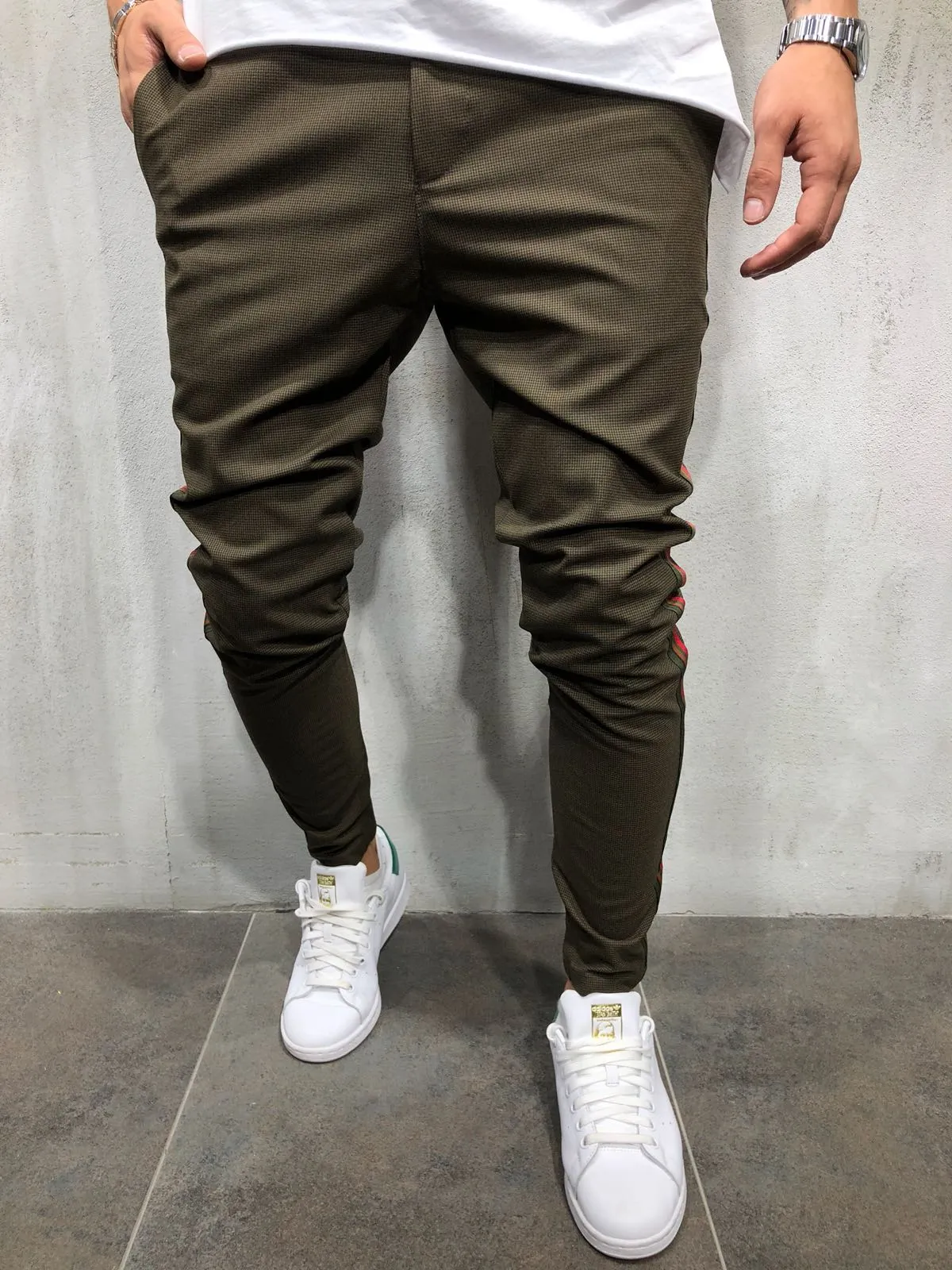 Khaki Jogger Pant A166 Streetwear Jogger Pants