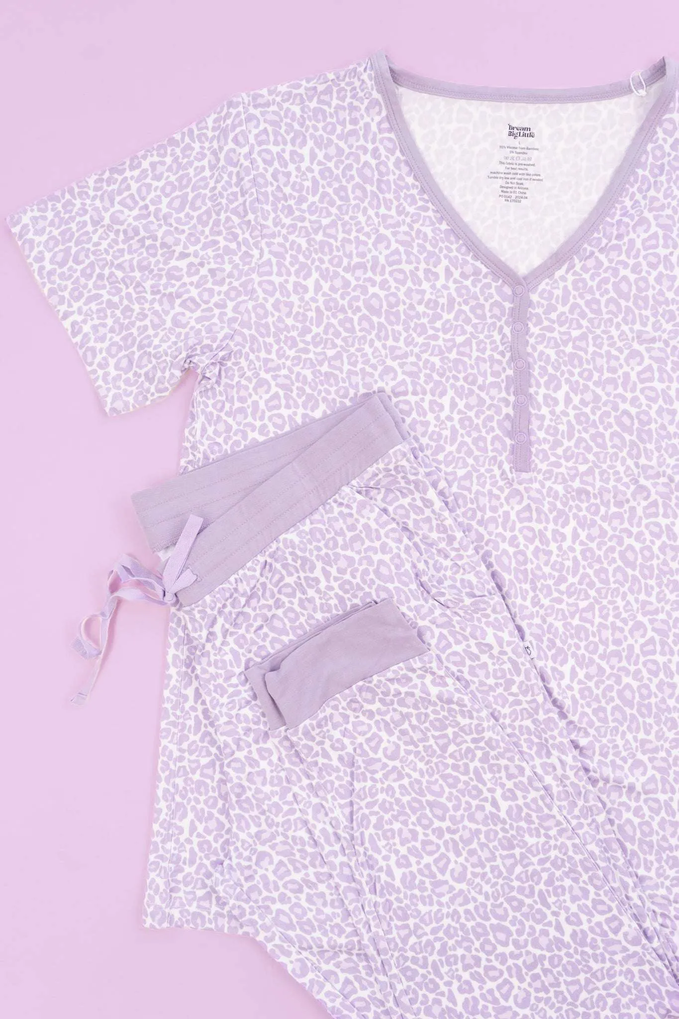 Lavender Leopard Dream Jogger Pajamas