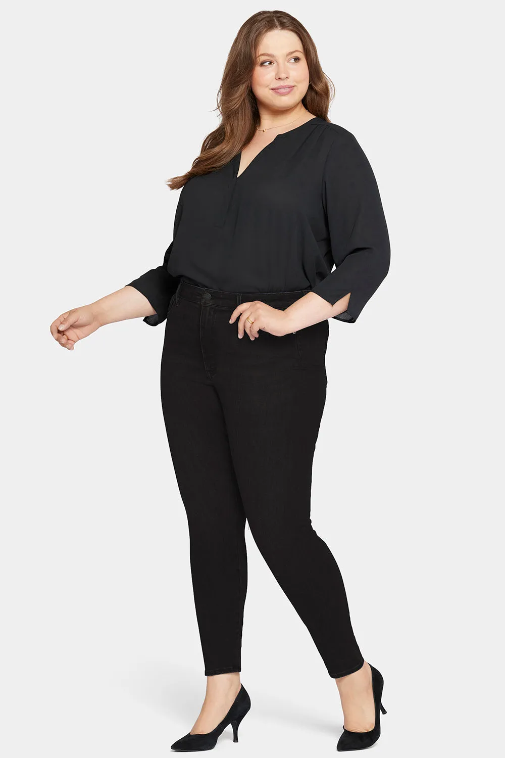 Le Silhouette Ami Skinny Jeans In Petite Plus Size - Stellar