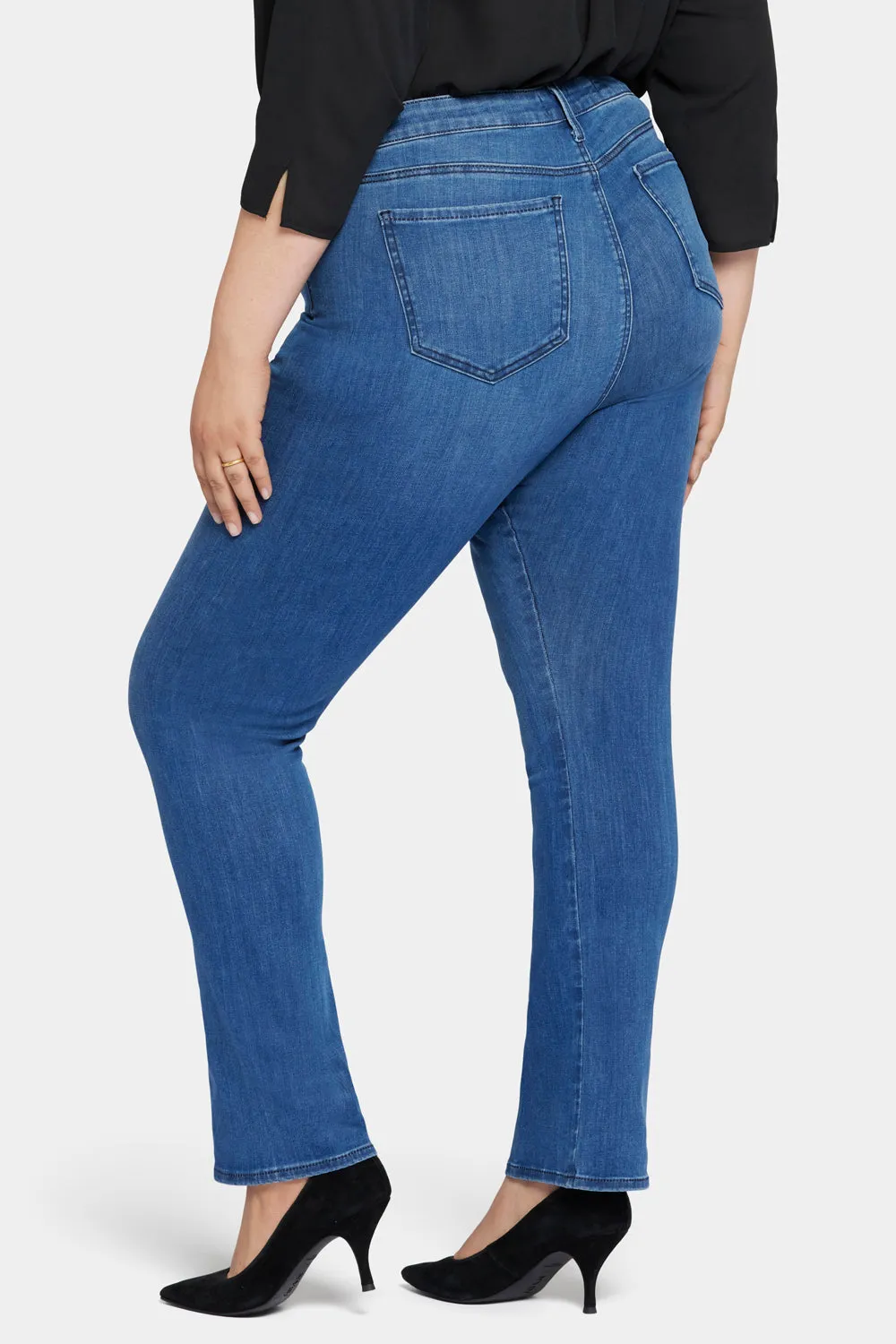 Le Silhouette Slim Bootcut Jeans In Long Inseam Plus Size - Amour