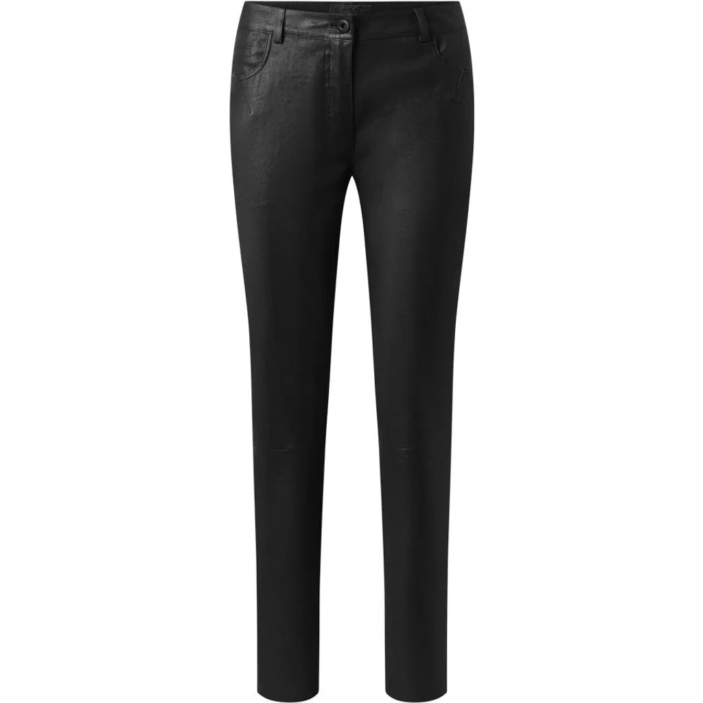 Leather pants in nice quality / 50362 - Black (Nero)