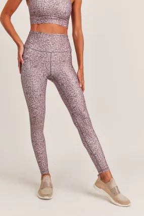 Leopard Foil High-Waisted Leggings