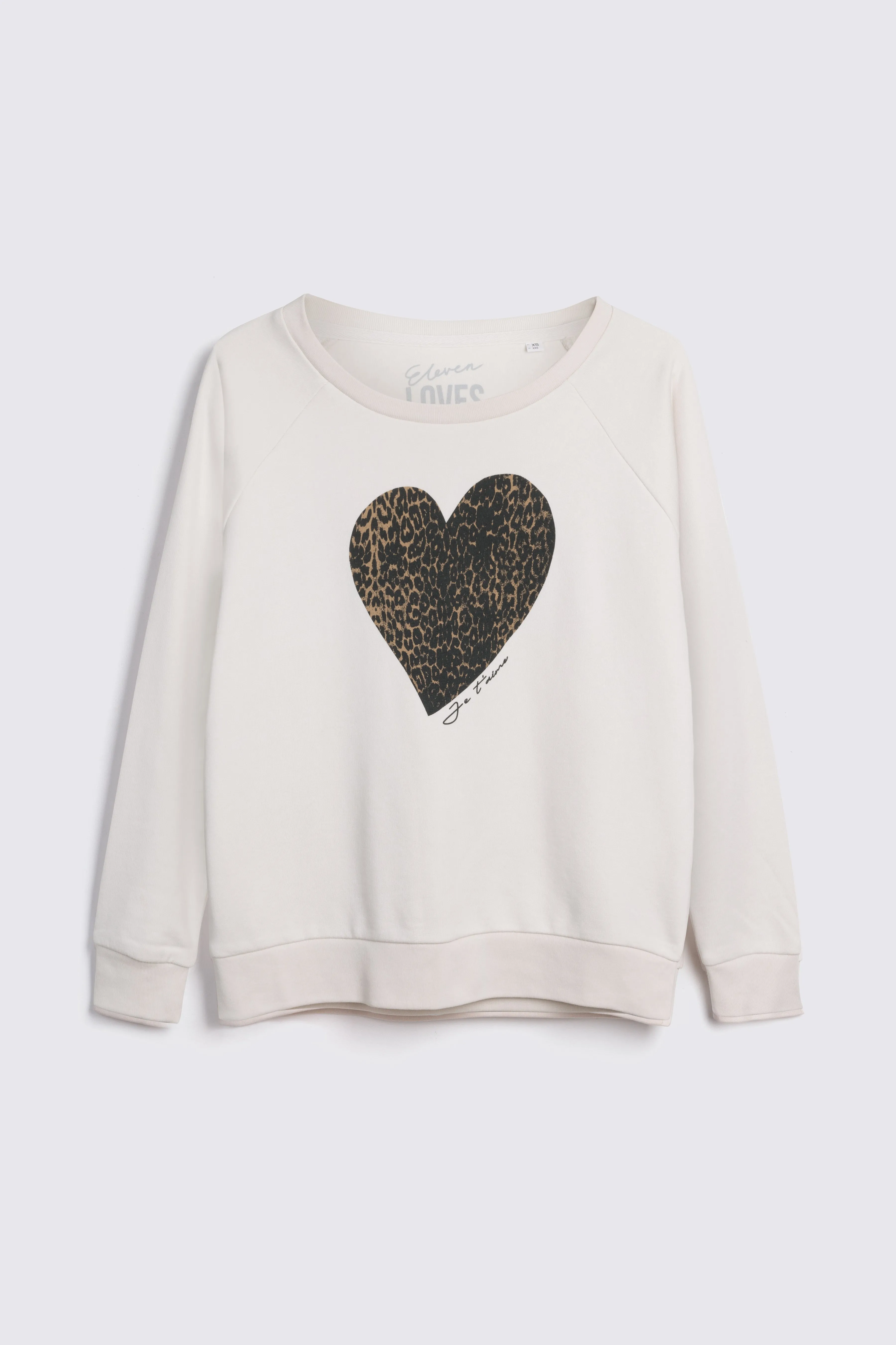 LEOPARD HEART SWEATSHIRT