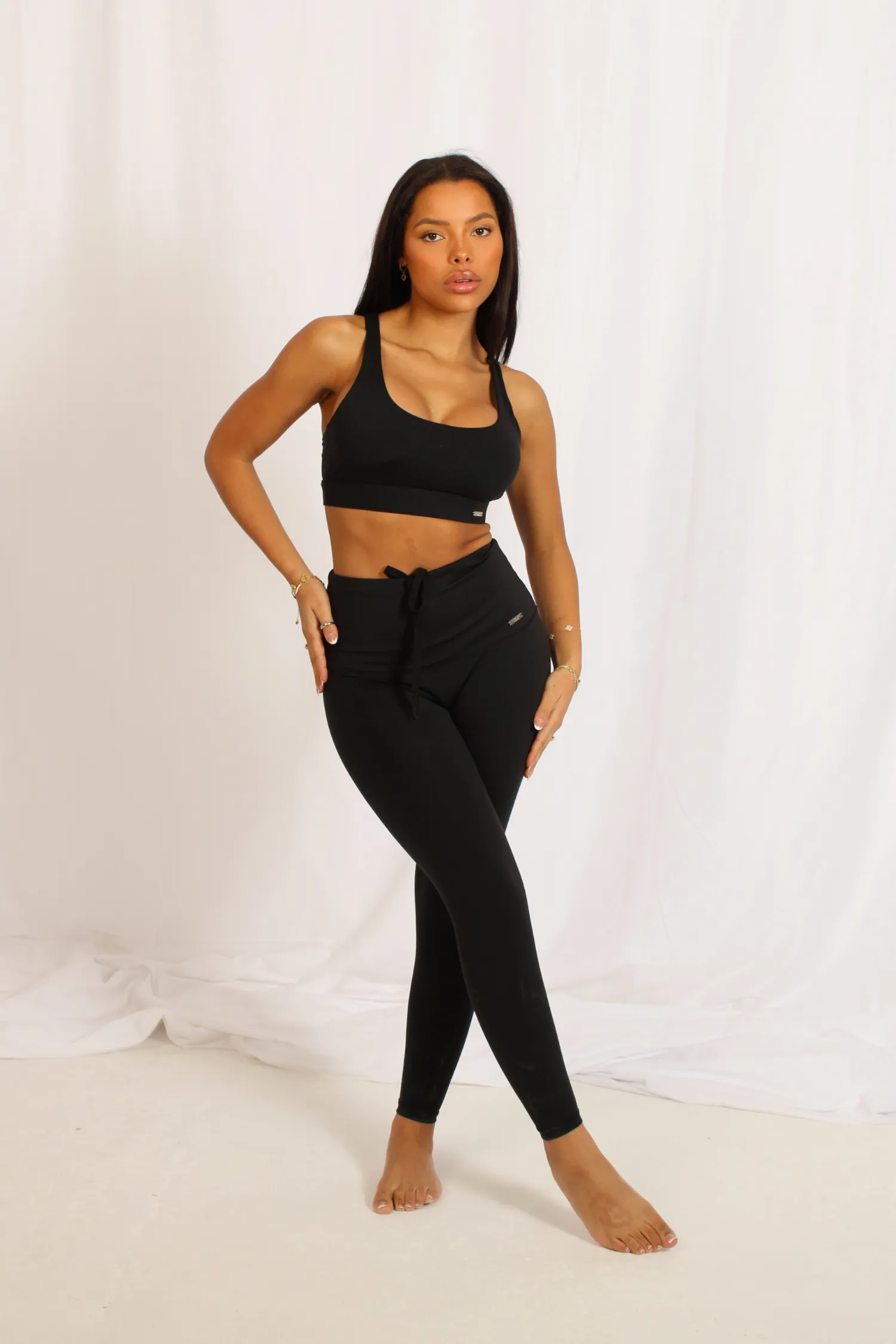 Lifestyle High Waisted Leggings Matte Black