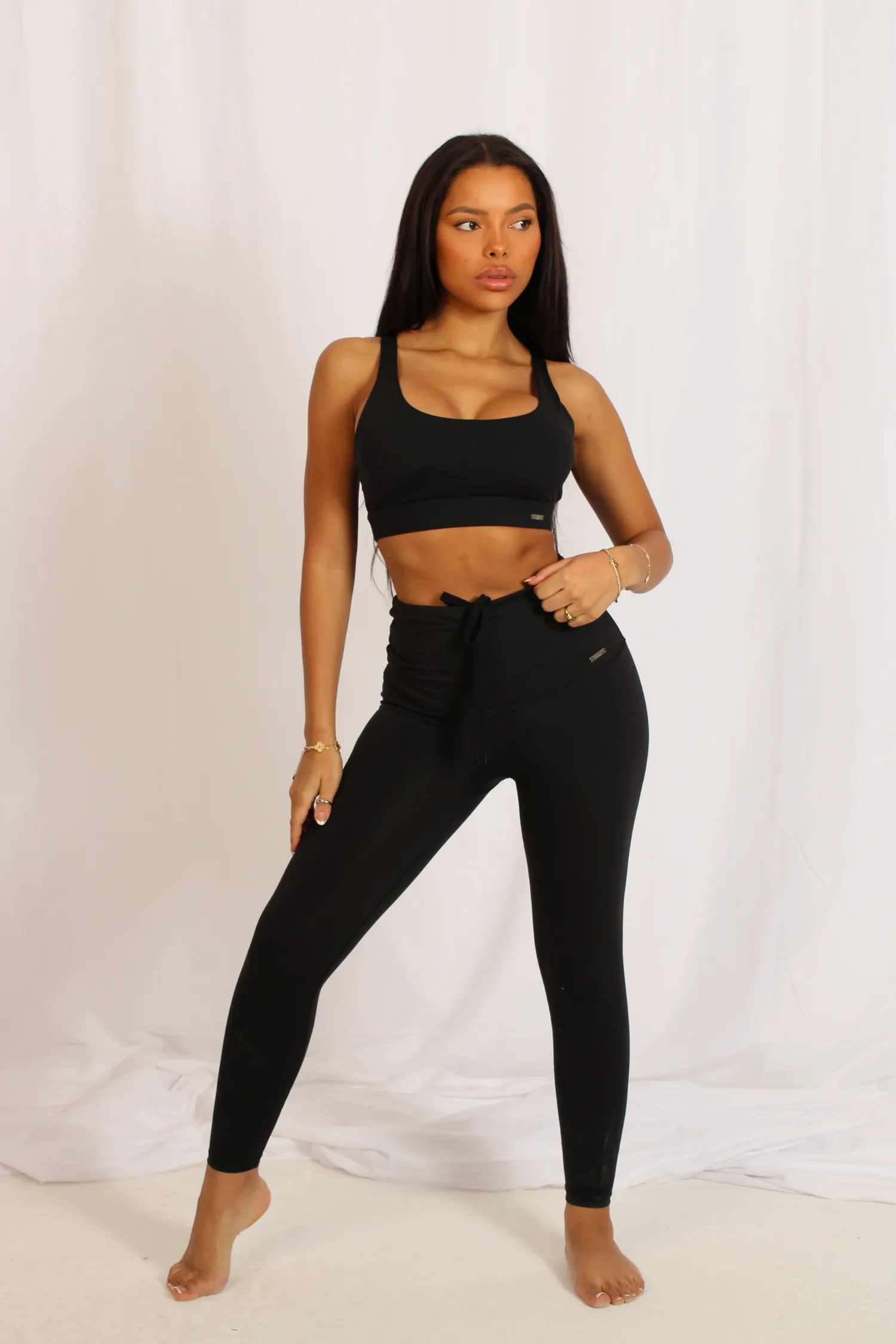 Lifestyle High Waisted Leggings Matte Black