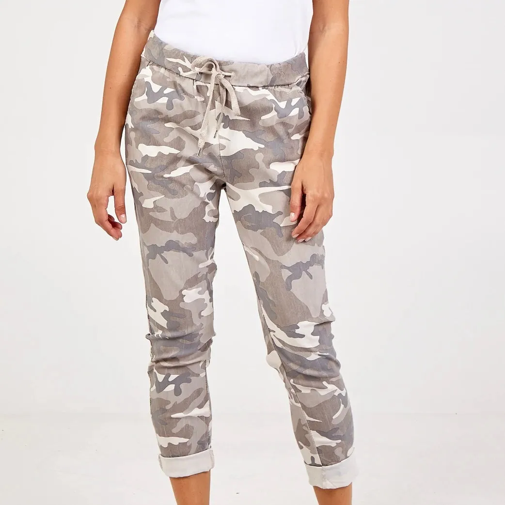 Magic Camo Trousers - Stone