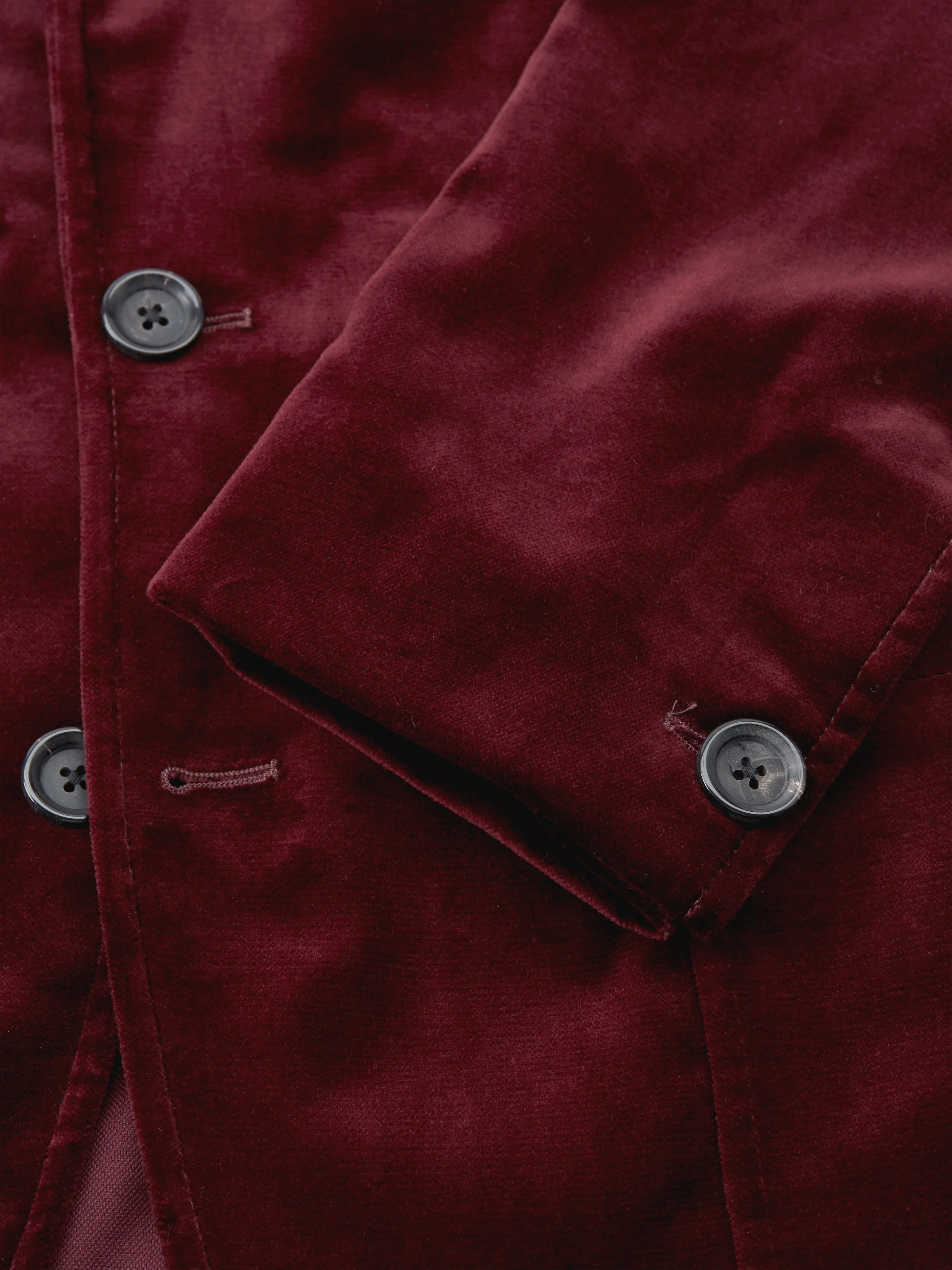 Mansfield Jacket Velvet Burgundy