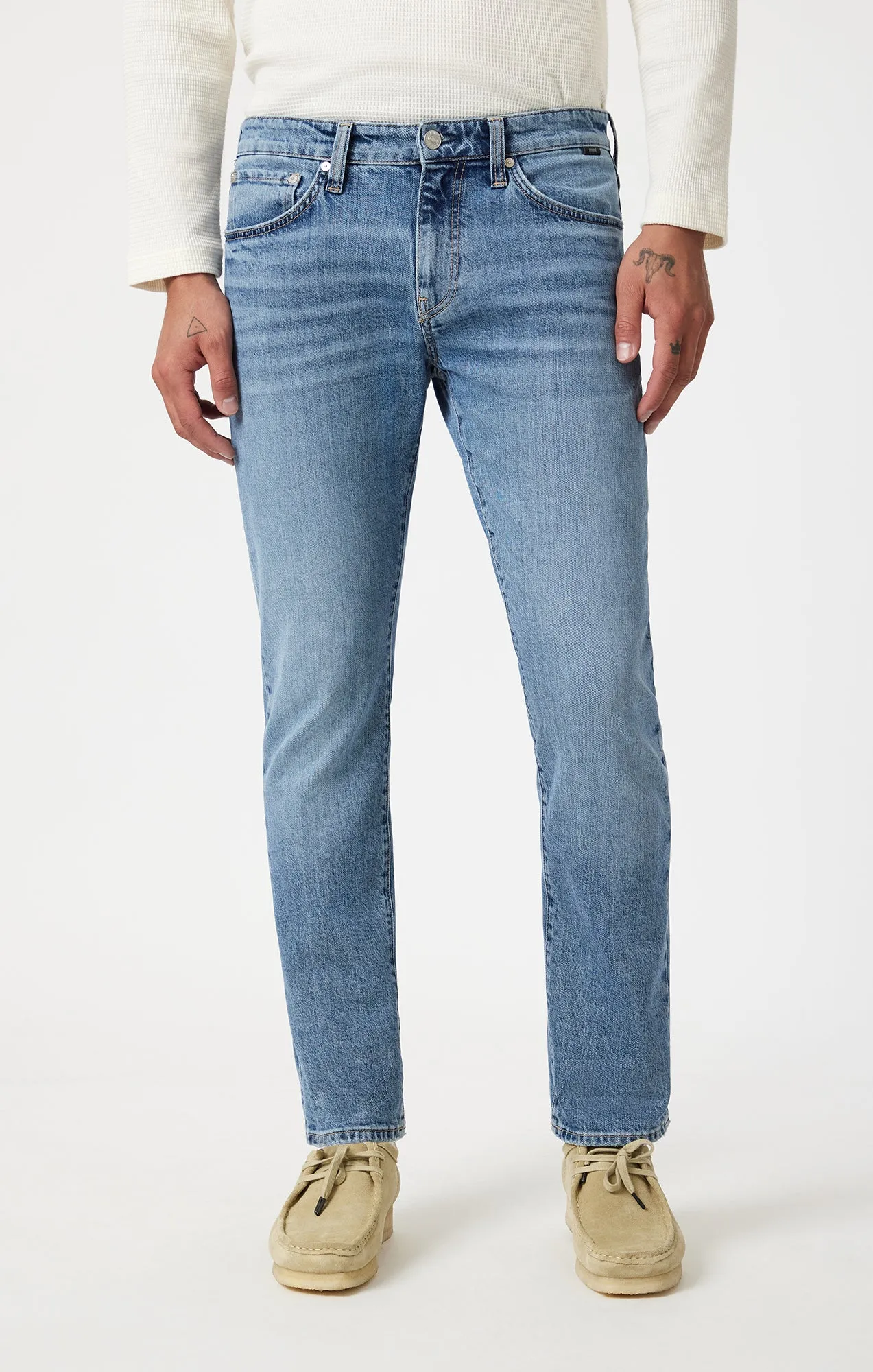 MARCUS SLIM STRAIGHT LEG IN LIGHT BRUSHED CLASSIC BLUE