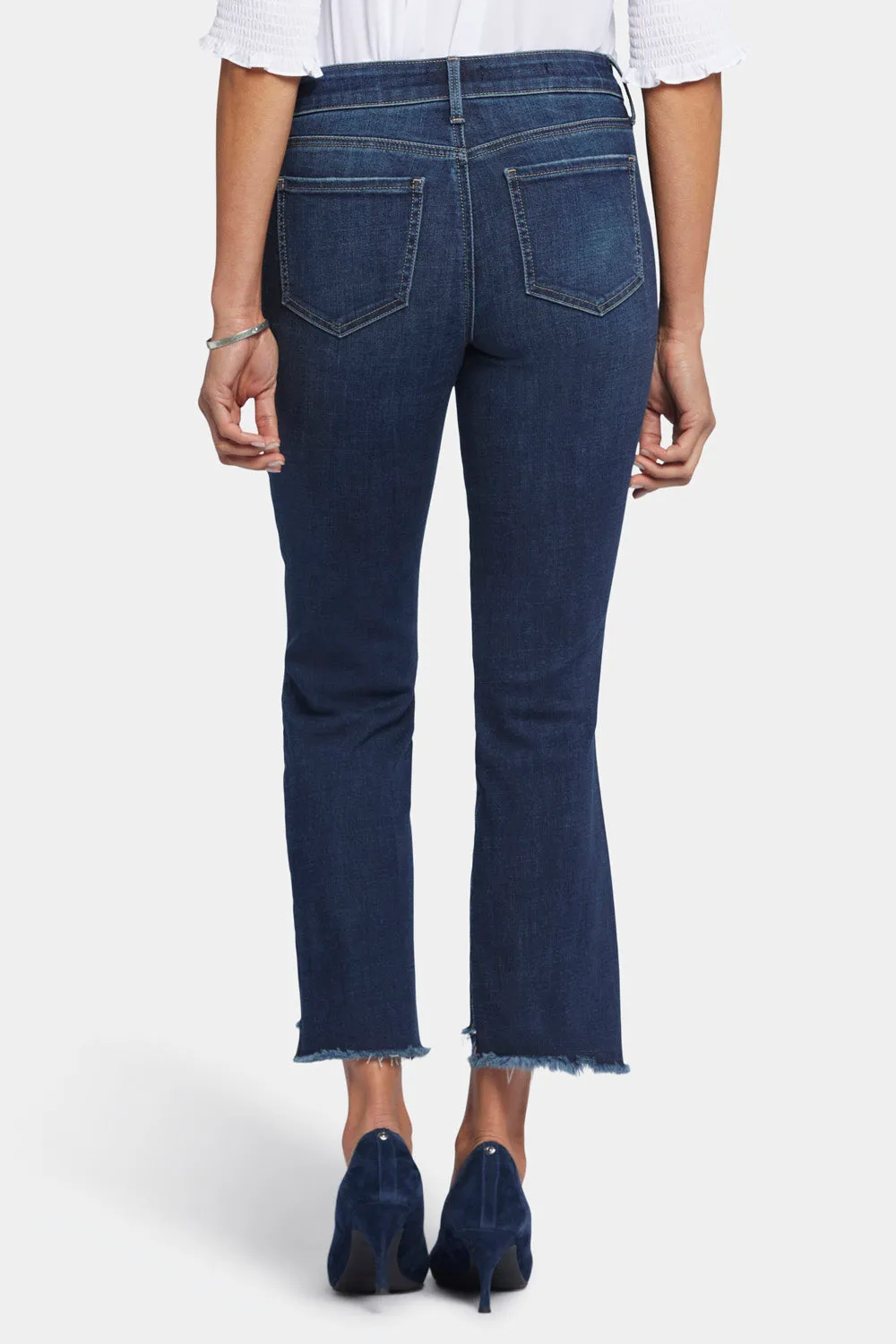 Marilyn Straight Ankle Jeans - Lotus Gardens