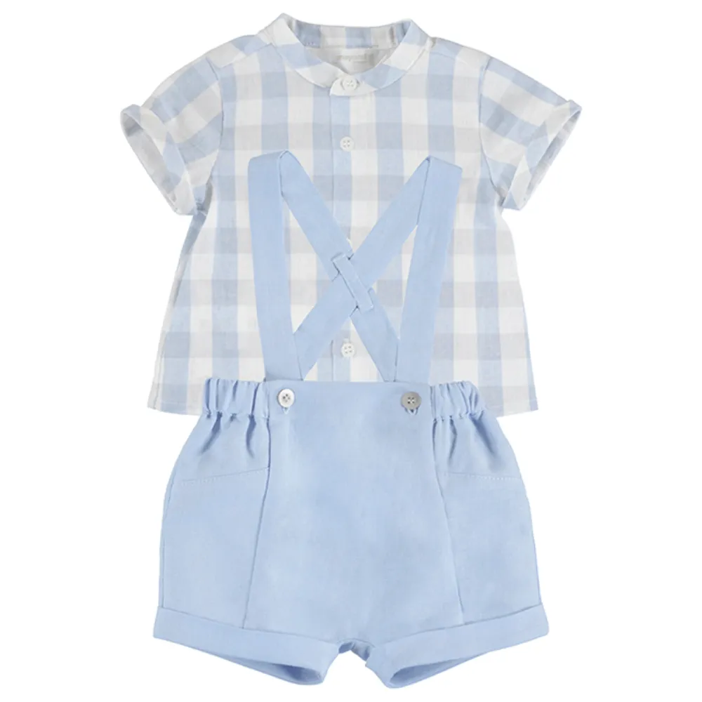 Mayoral Boys Dungaree Shorts Set