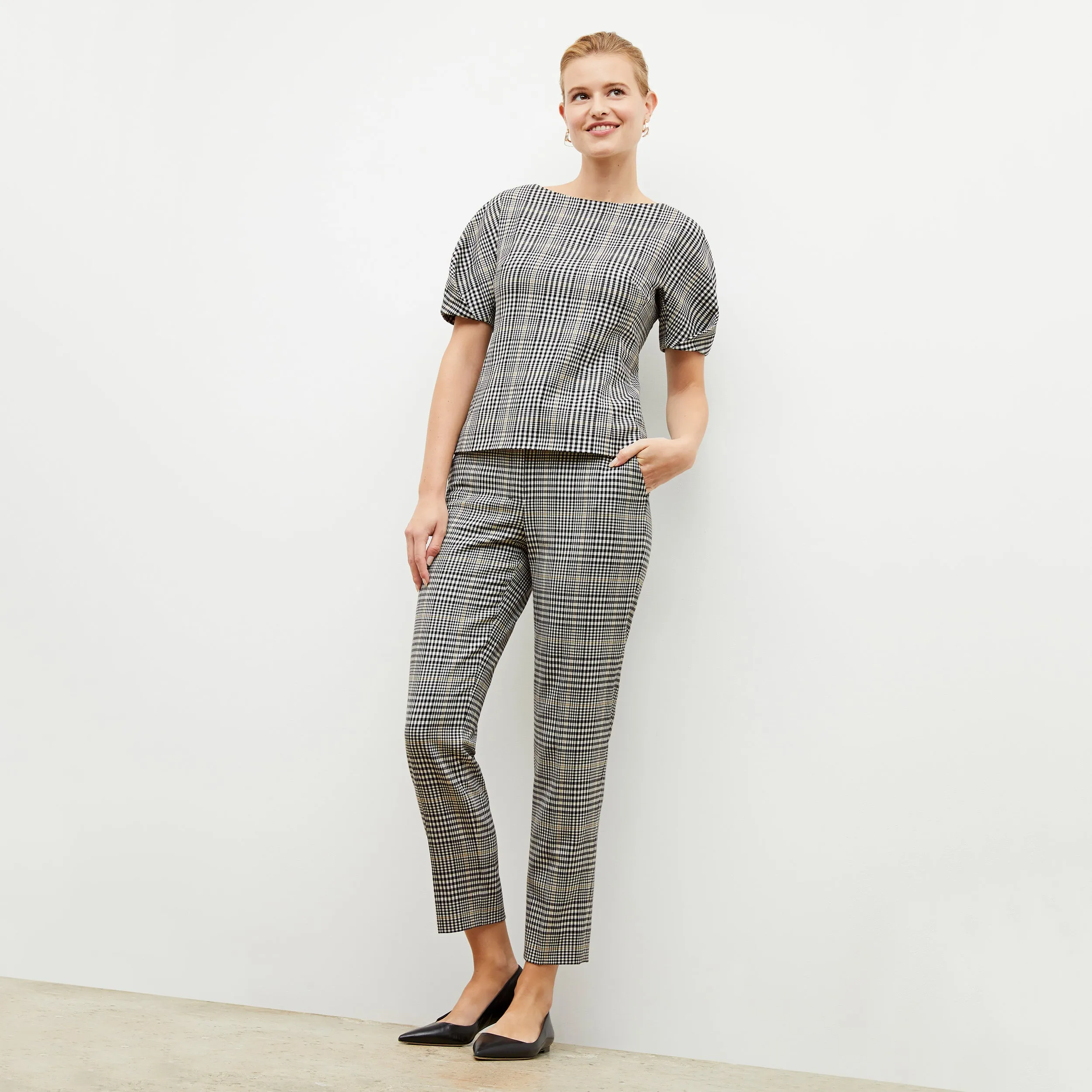 Mejia Pant - Plaid Sharkskin :: Multi