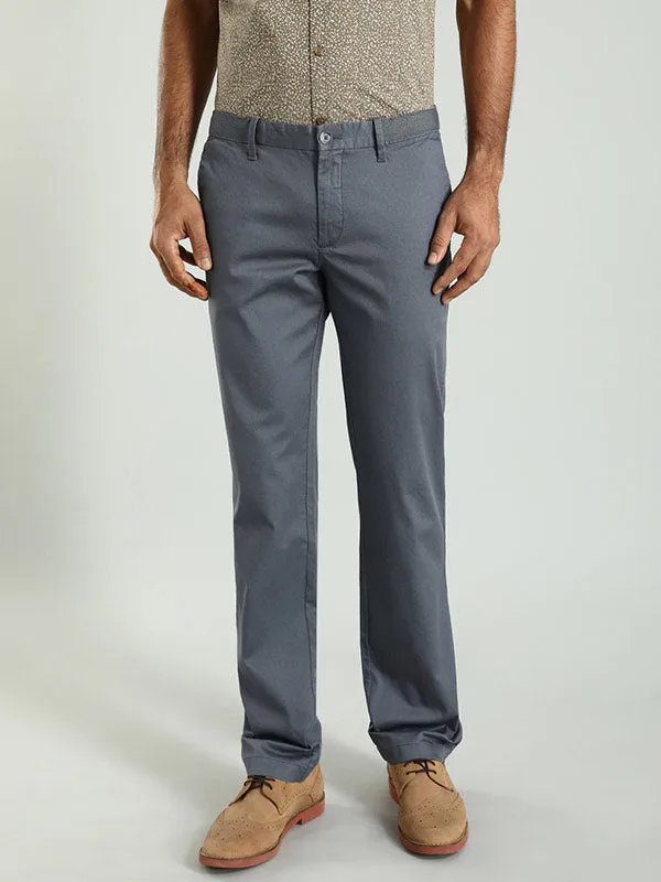 Men Kansas Fit Cotton Stretch Trouser