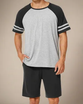 Men Raglan T-shirt and Shorts PJS