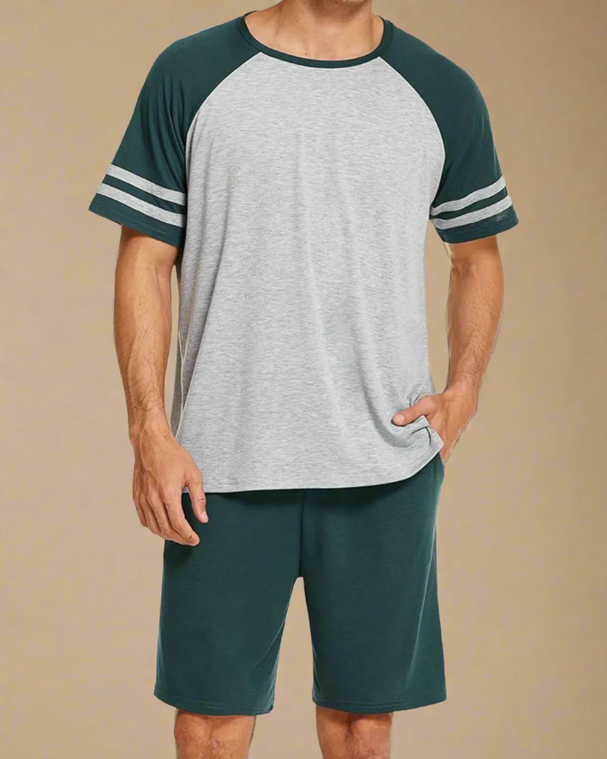 Men Raglan T-shirt and Shorts PJS