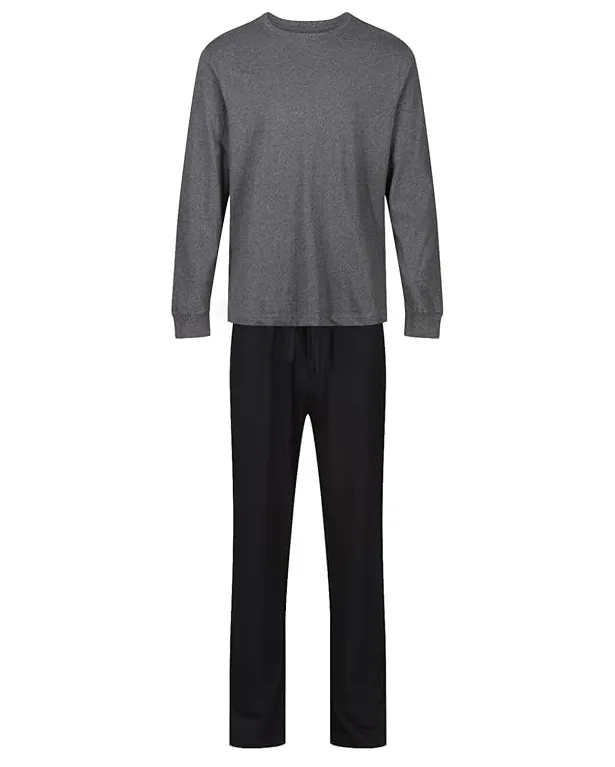 Mens Cotton Pyjamas - Long Sleeve Cotton Pyjama Set