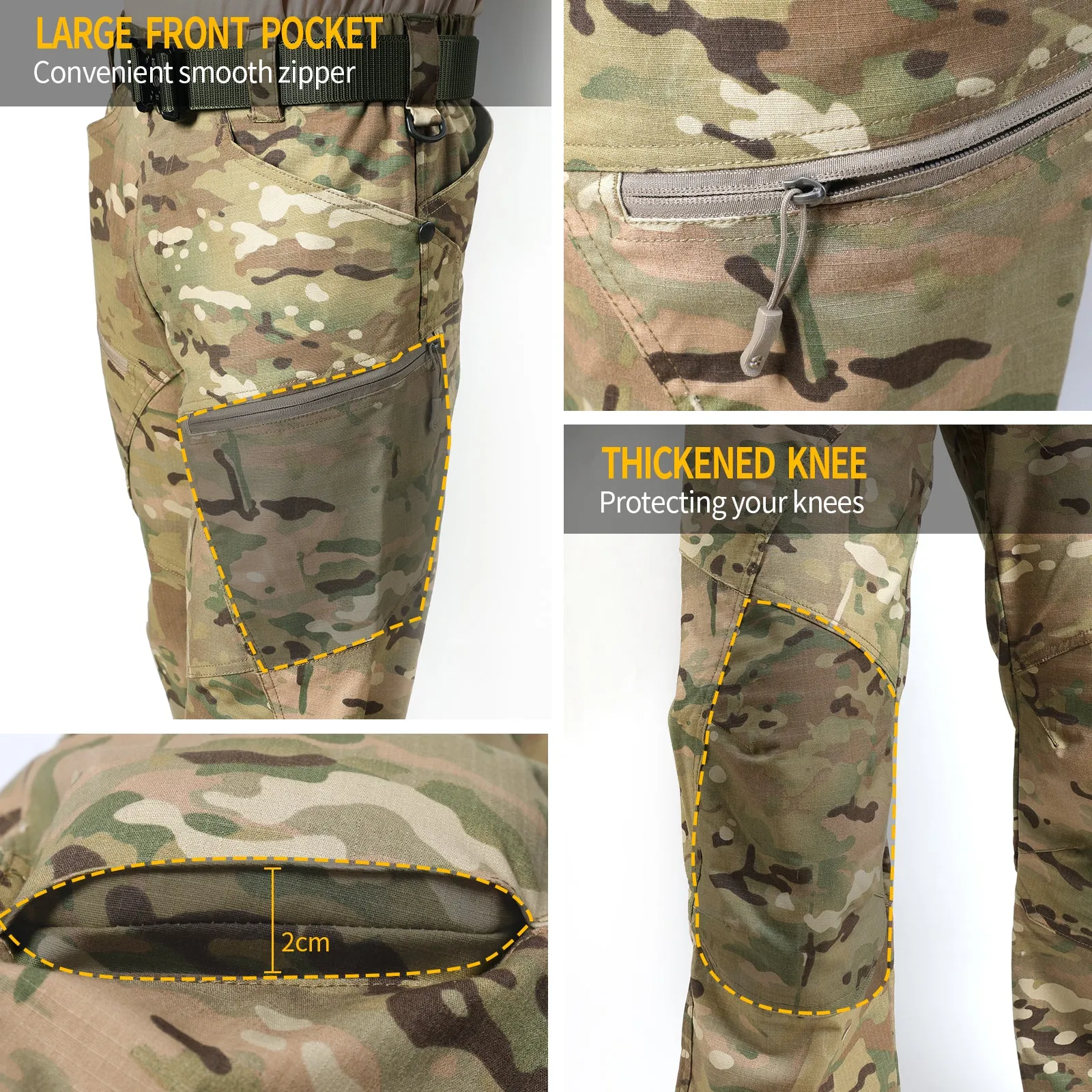 Men's Urban Pro Stretch Tactical Pants Camouflage