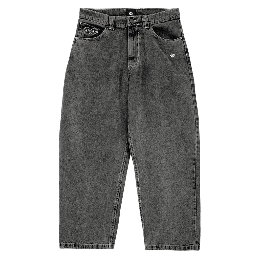 OG denim stitch pants - Distressed black