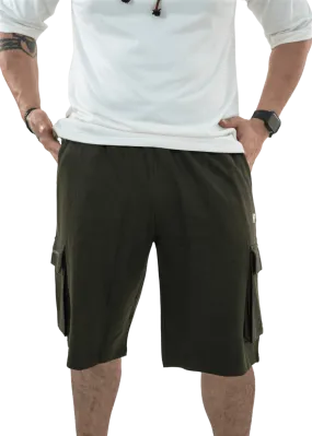 Olive Green Essential Cargo Shorts