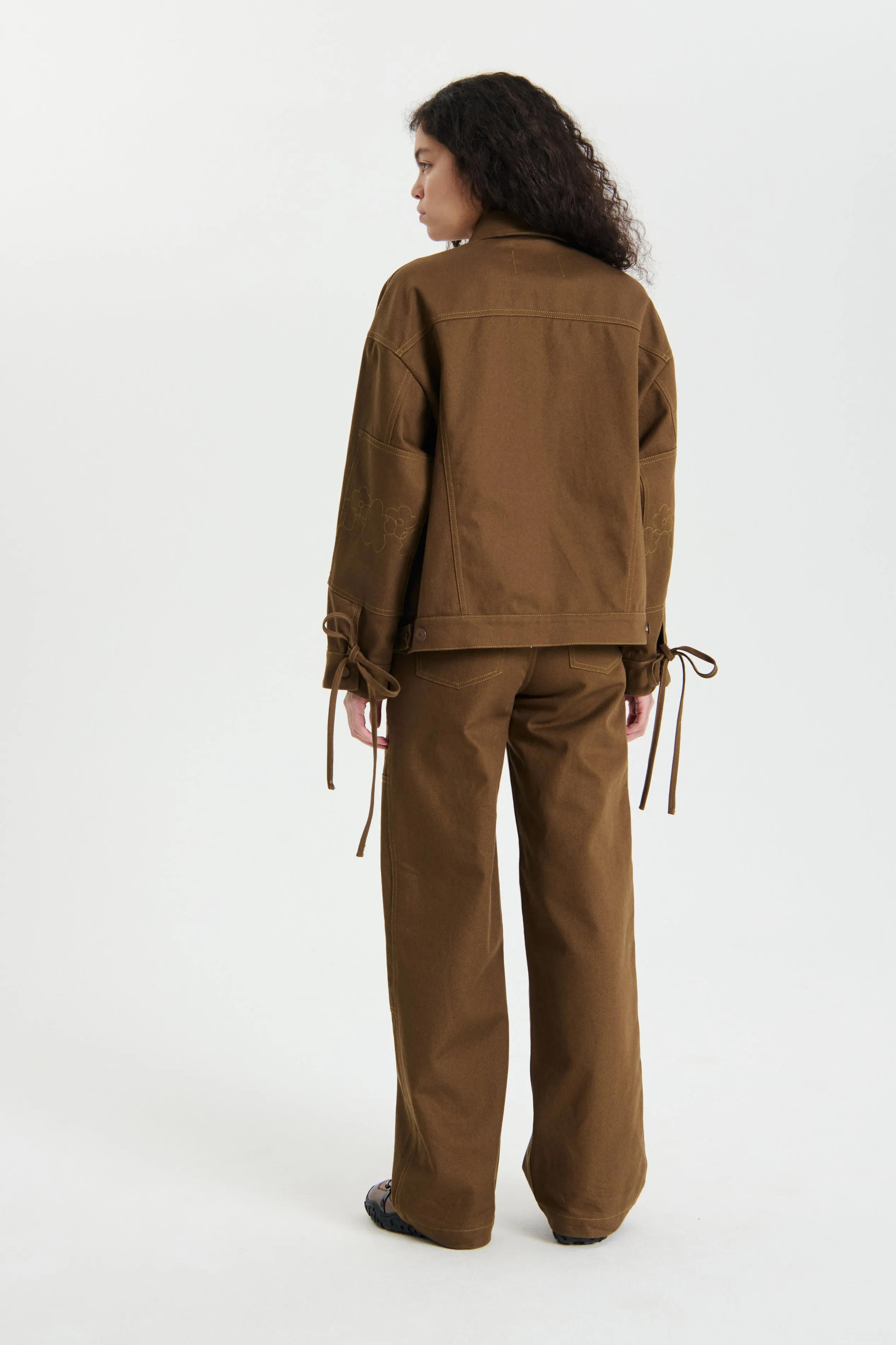 OMEGA | TROUSERS DENIM FALL BROWN