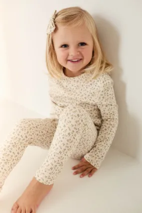 Organic Cotton Avis Long Sleeve Set - Blueberry Ditsy