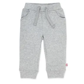 Organic Cotton Pocket Jogger Pant - Heather Gray