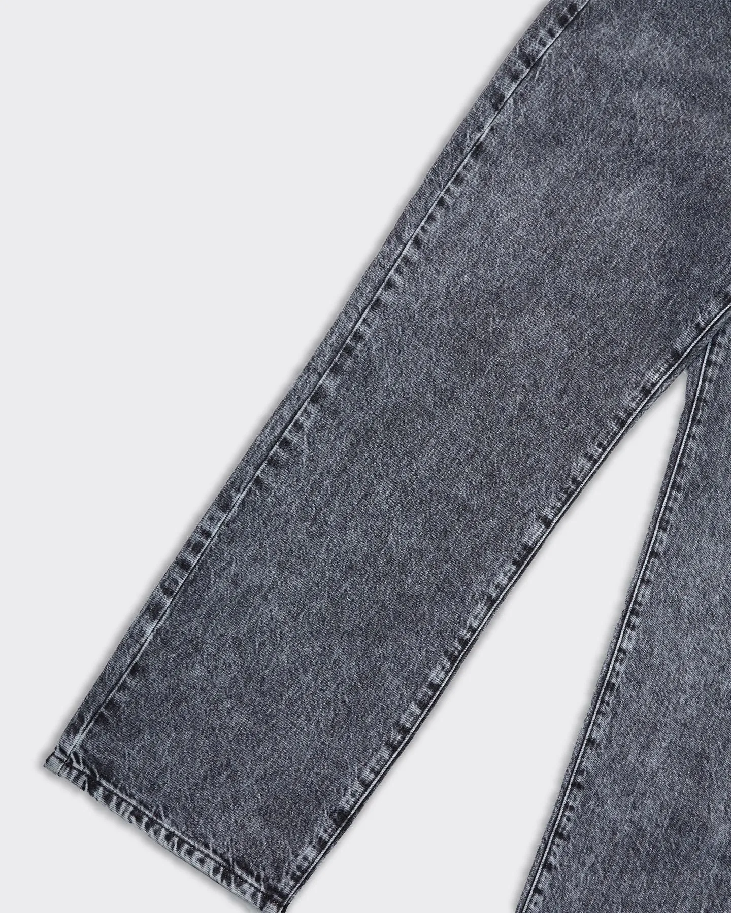 Pantalone Loose Denim Dark Grey