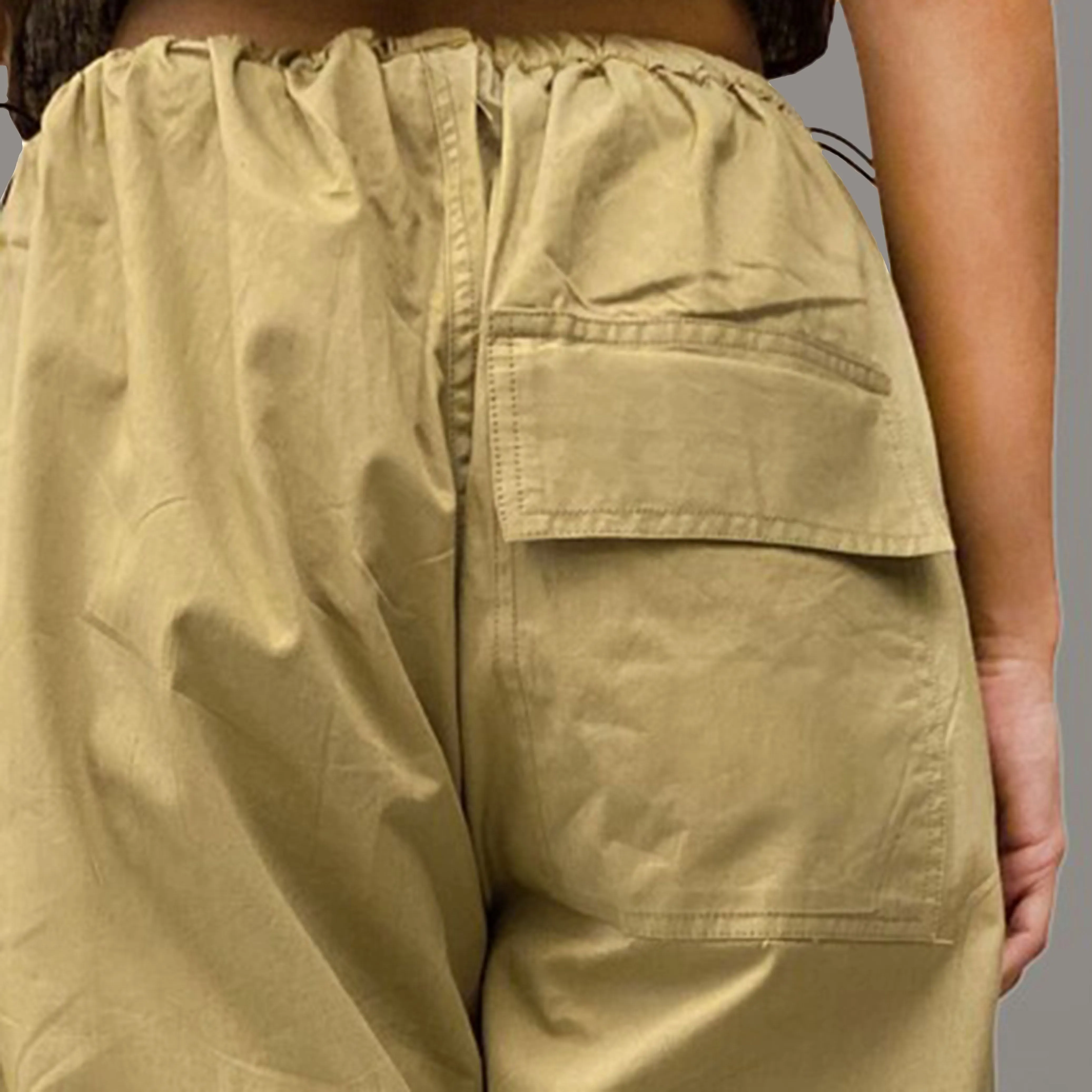 Parachute Pant Black & Khaki Combo