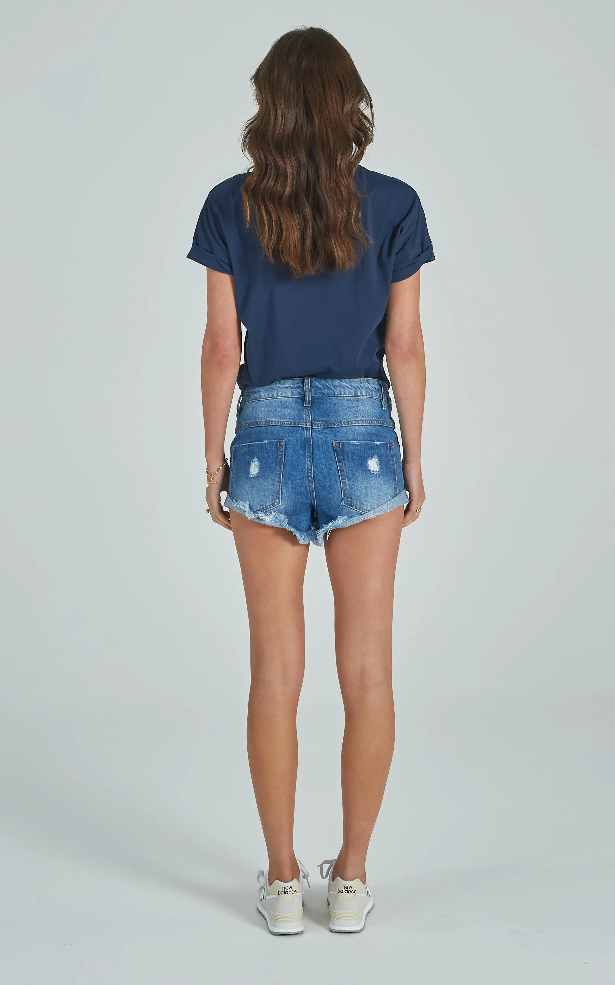 Paris Blue Denim Shorts