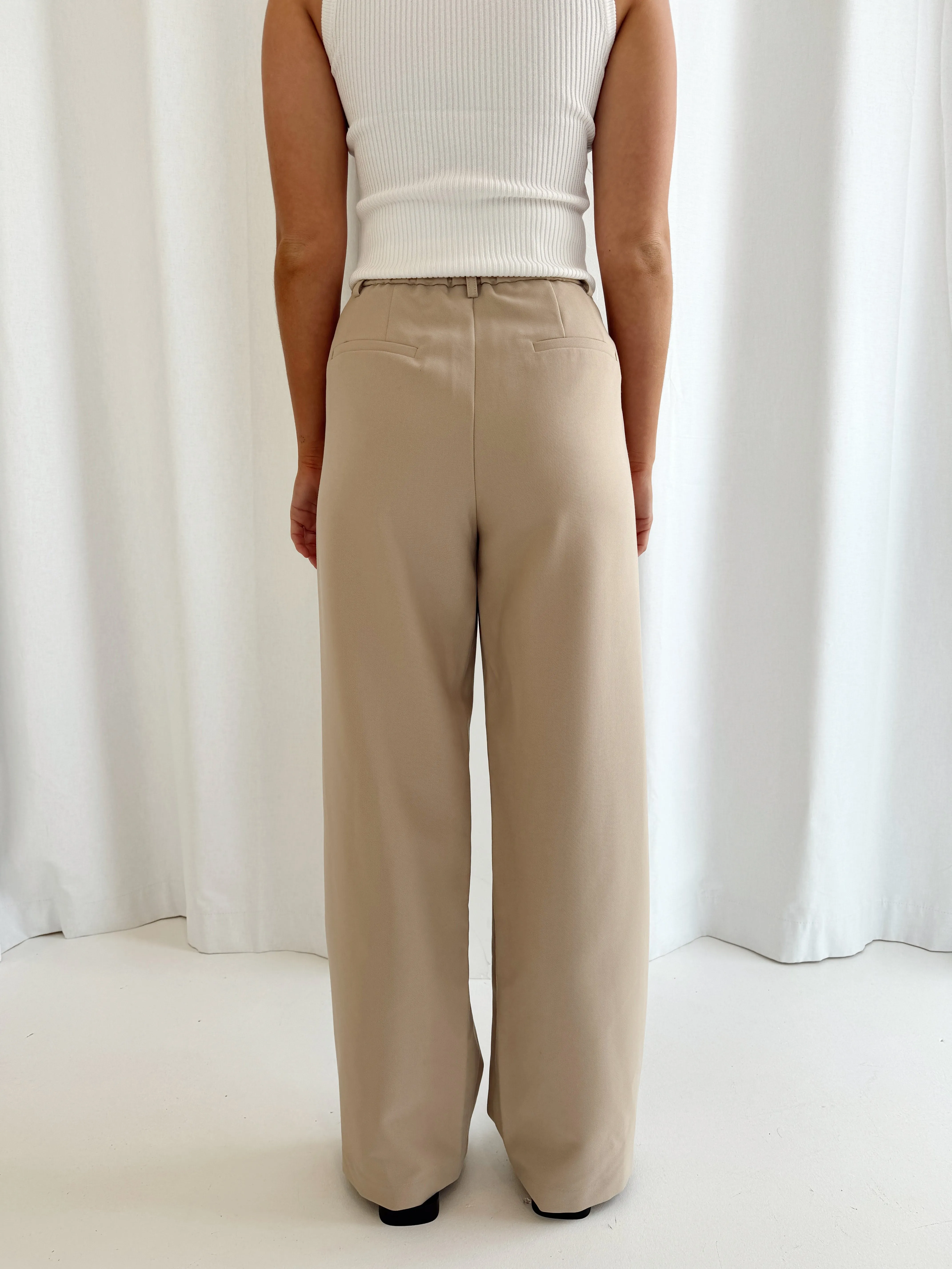 Parker Tailored Trousers - Beige