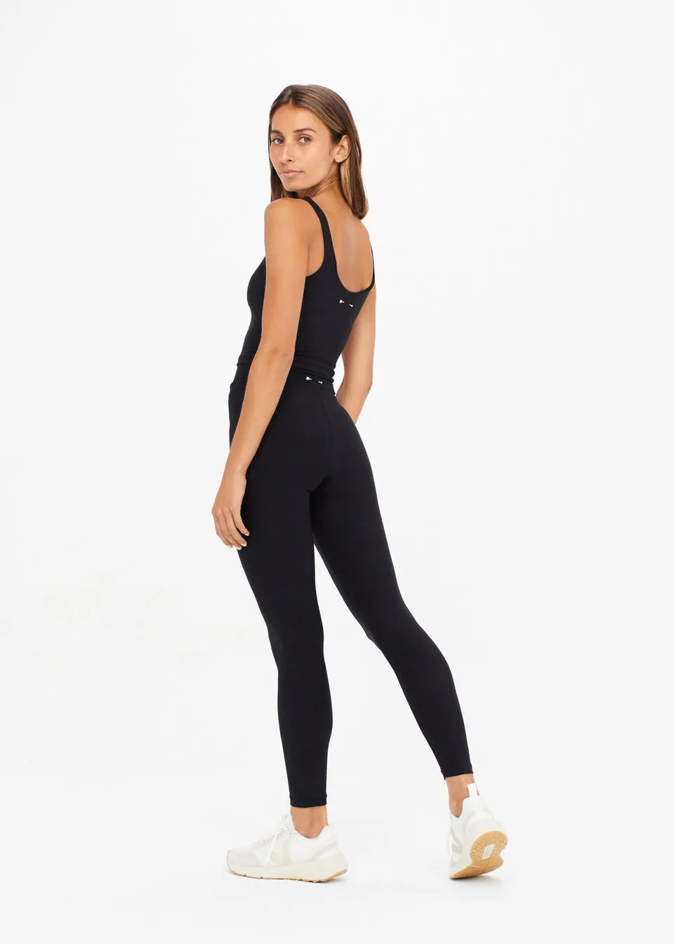 Peached 25in Midi Pant | Black