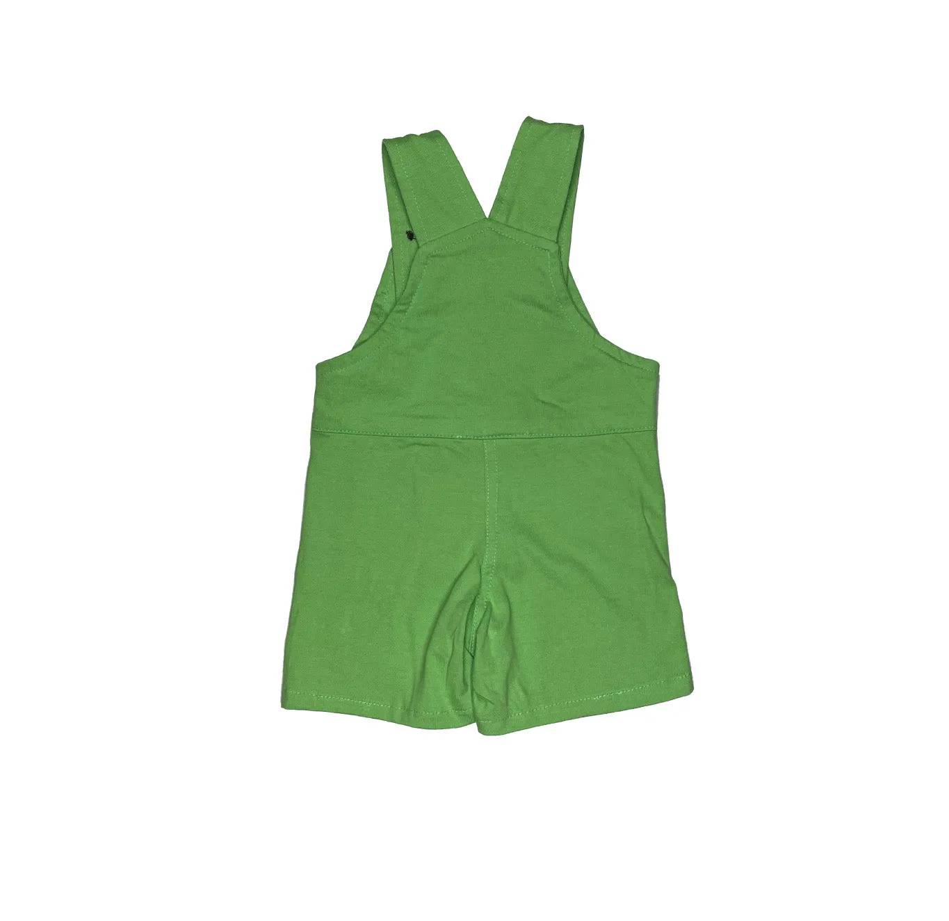 Plain Green Short Overall for Boys