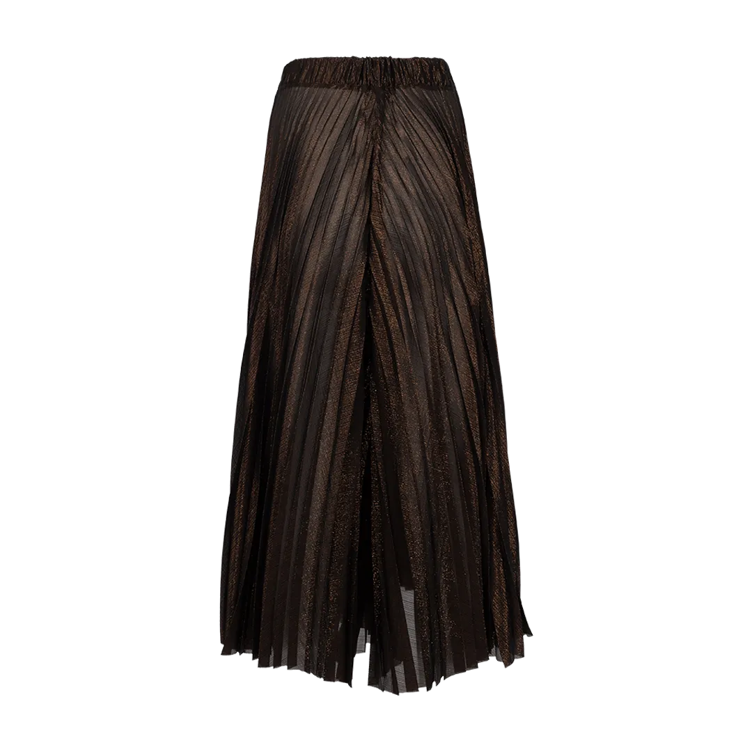 Pleated Wide-Leg Trouser