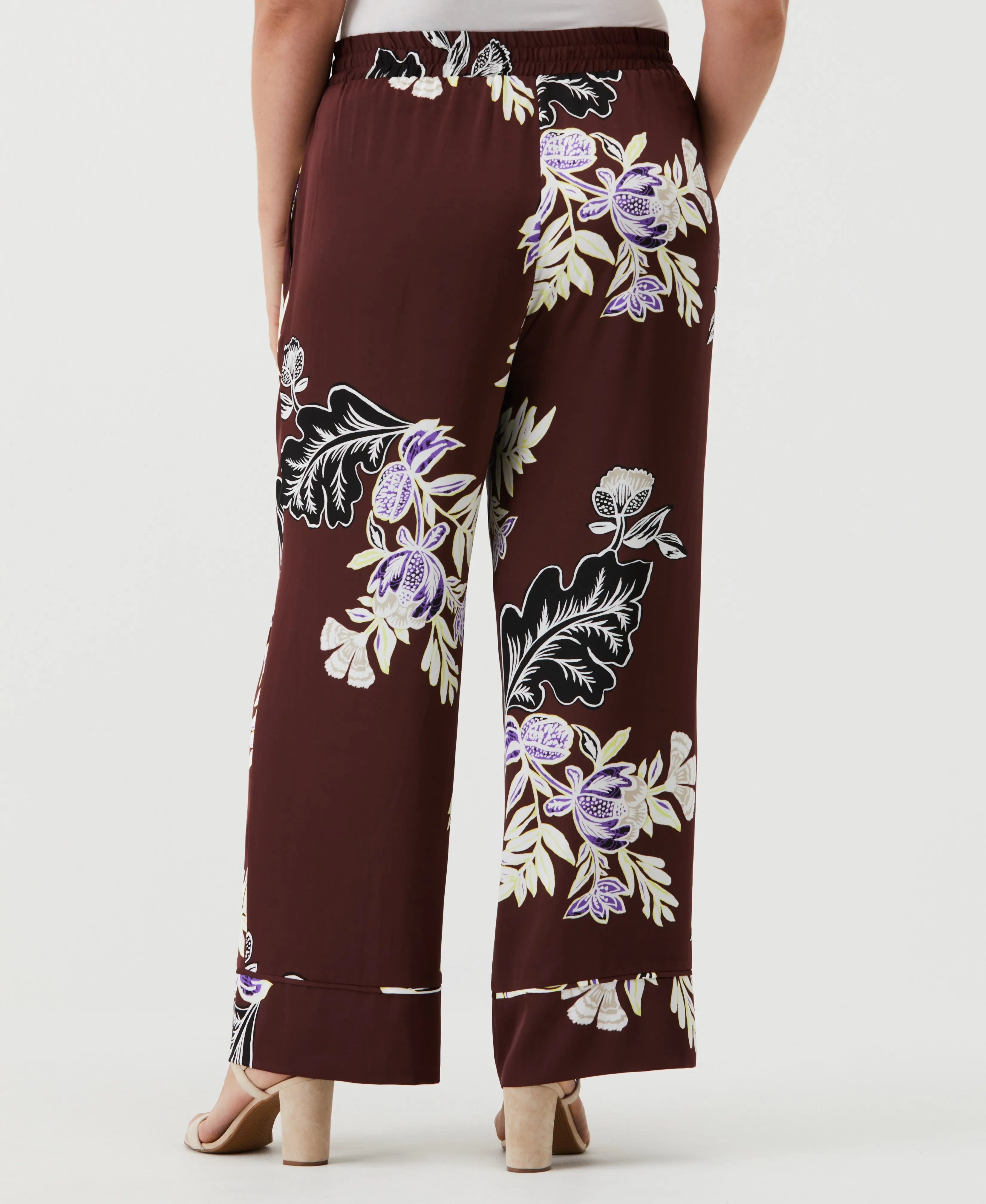 Plus Size Drawstring Pant with Piping