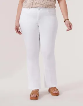 "Ab"solution® Optic White Plus Straight Leg Jeans