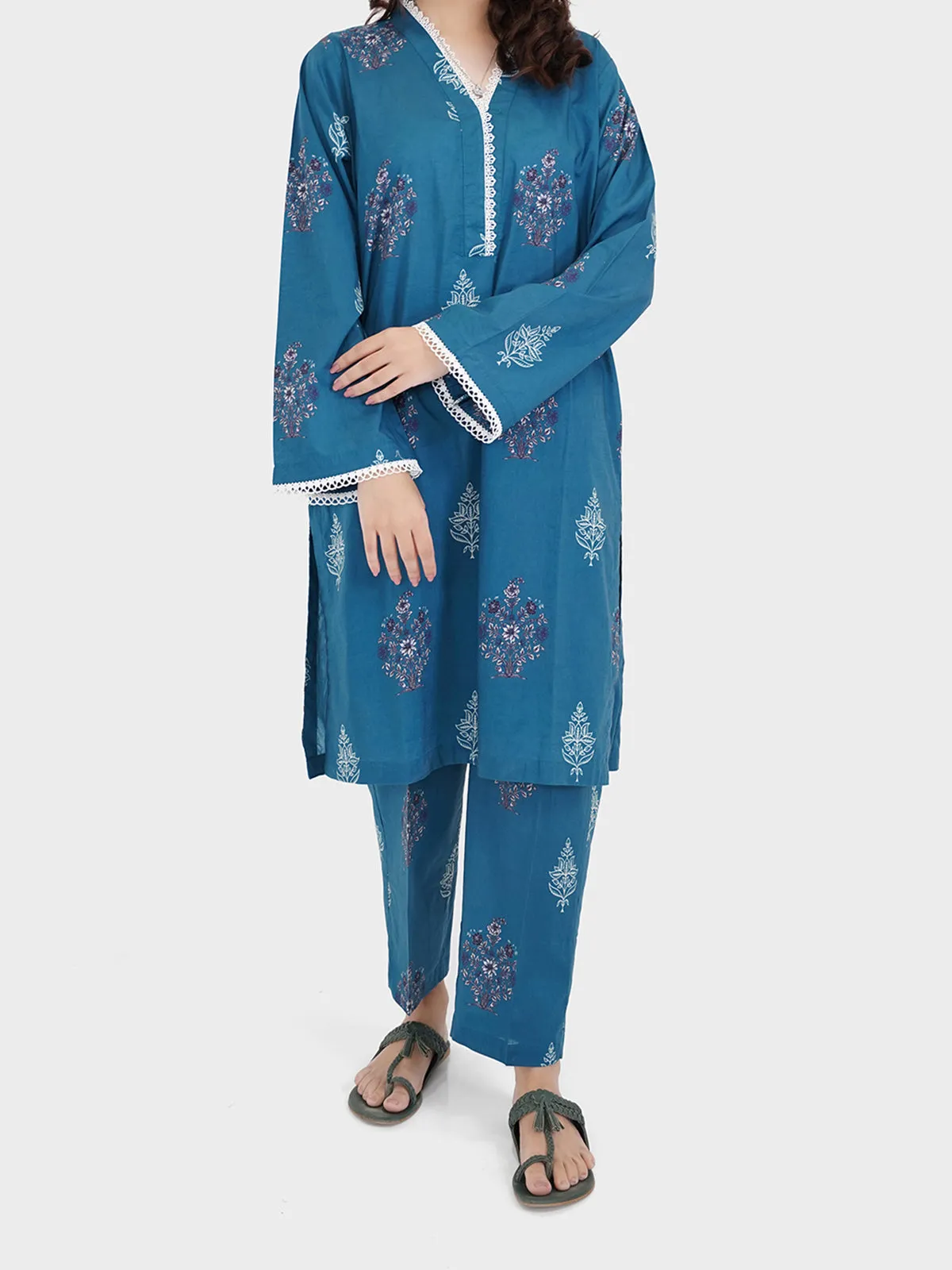 "KOTONE" Printed Two Piece Suit