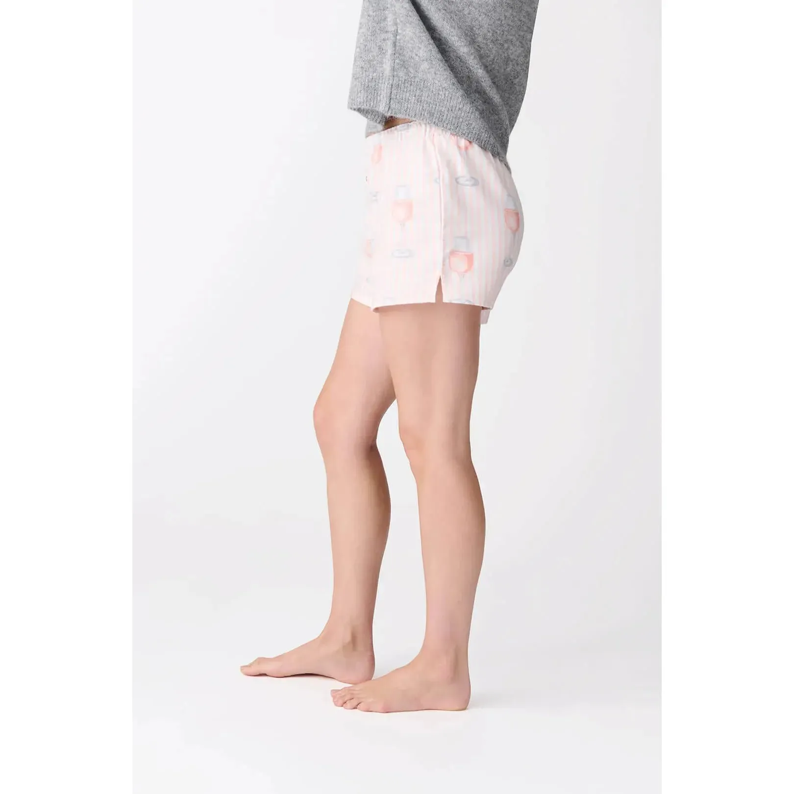 Rose All Day Flannel Shorts