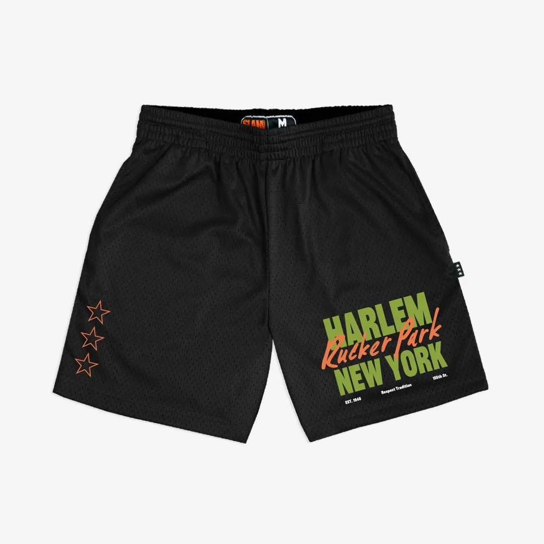 Rucker Park x SLAM Respect Tradition Premium Practice Shorts