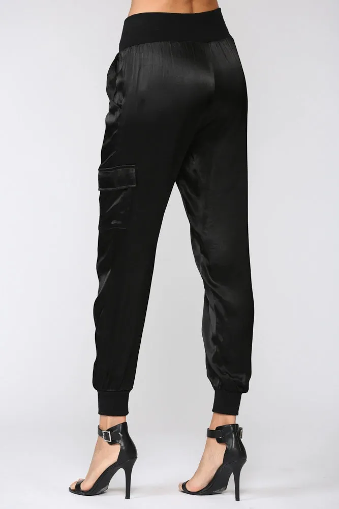 Satin Jogger Pants