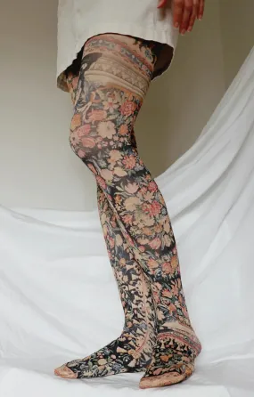 Savonnerie Printed Art Tights