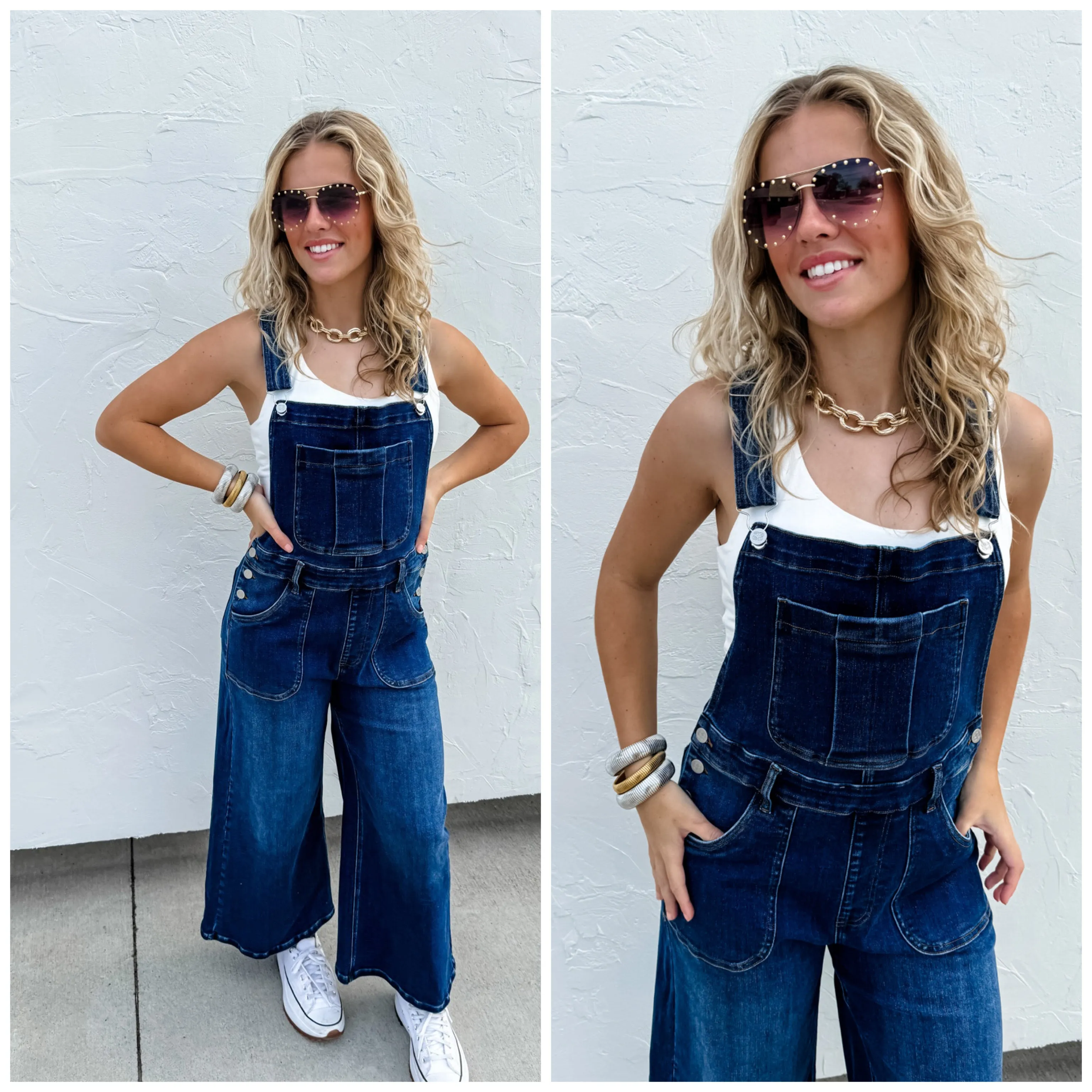 Scout Crop Wideleg Overalls Crop -Blakeley