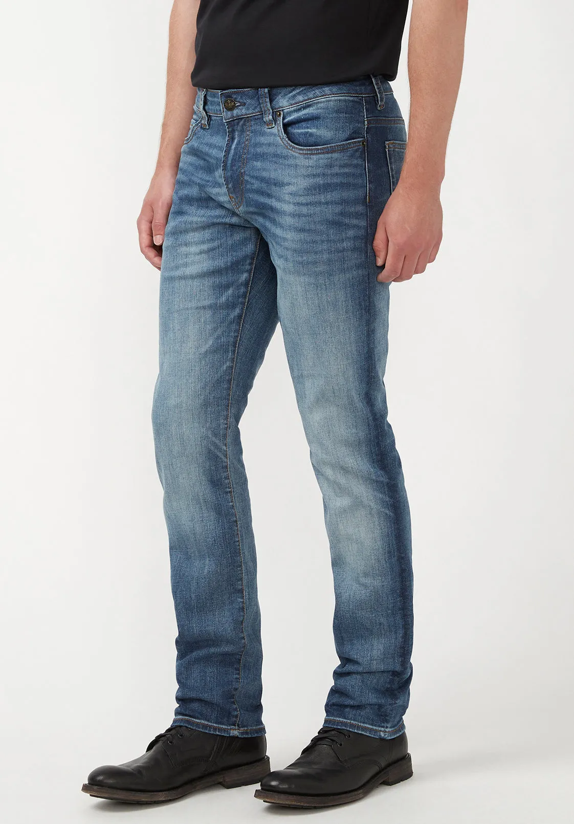 Slim Ash Men's Jeans in Authentic and Sanded Blue - BM22604