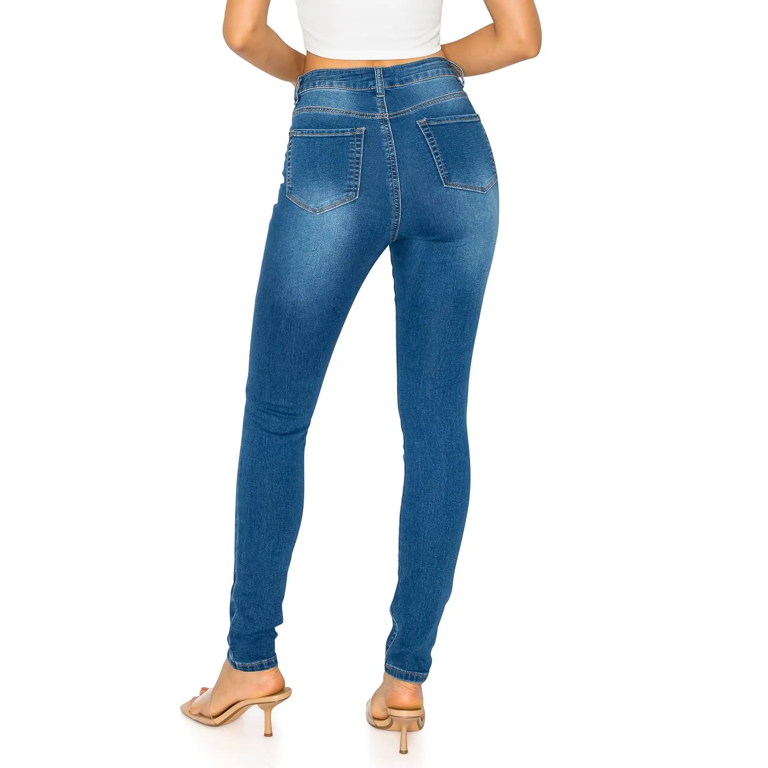 Soft Stretchy High Rise The Everyday Skinny Jeans - Dark Wash