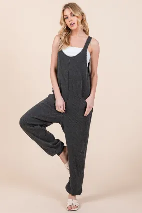 Textured Rib Overalls