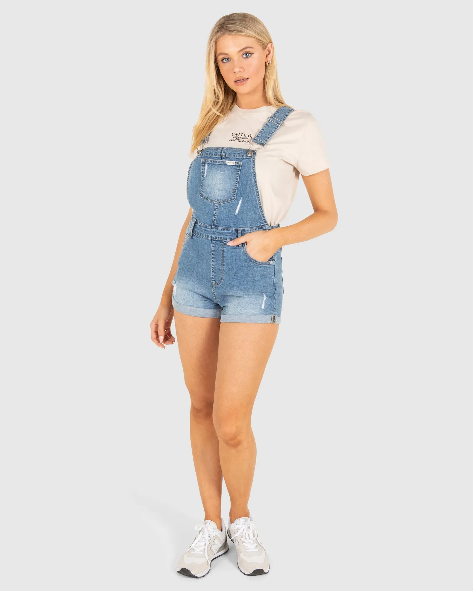 UNIT Ladies Bailey Denim Overalls