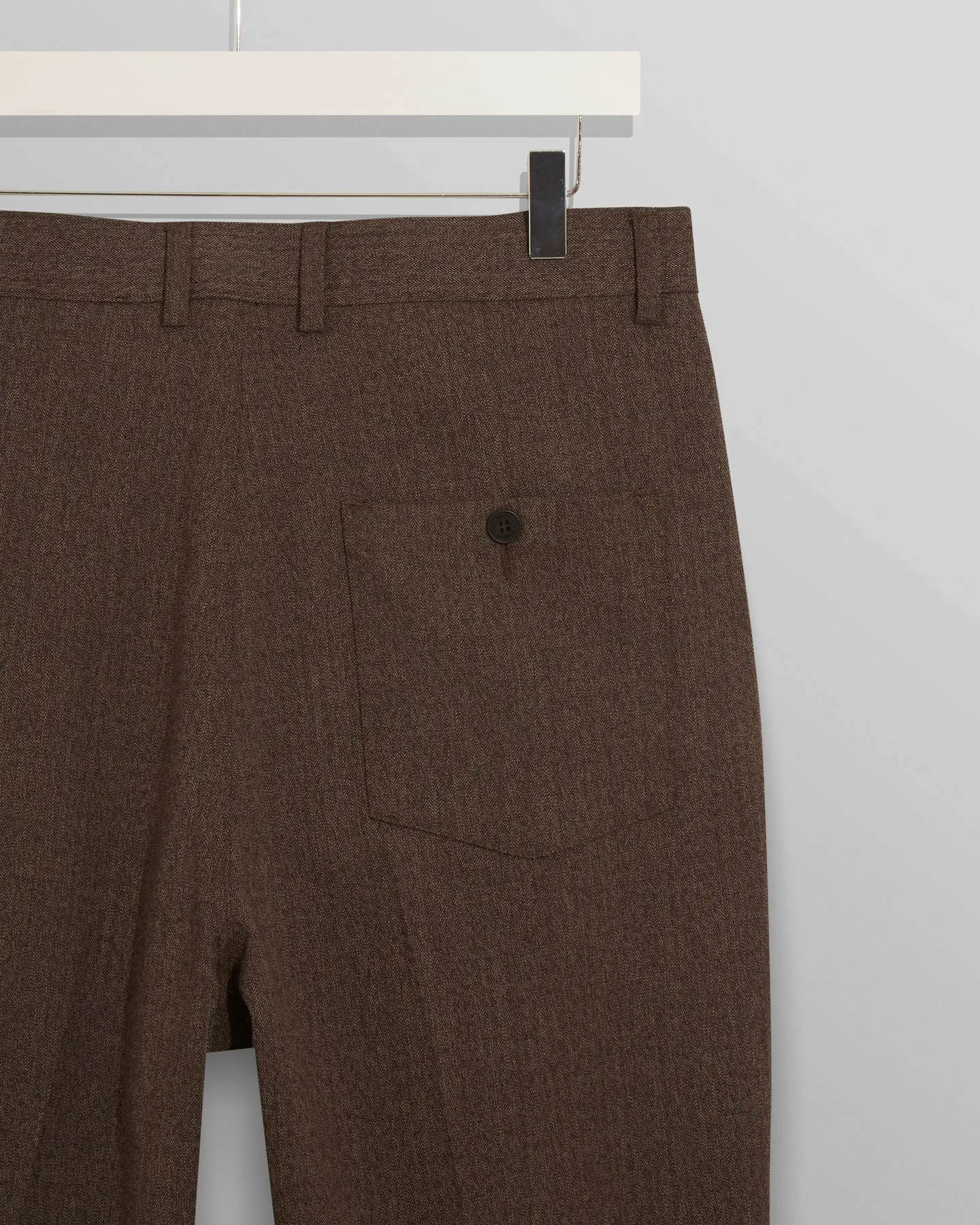 WAX Raleigh Pleat Trousers, Brown