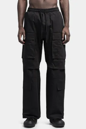 Wide cargo pants, Black